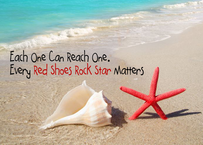 Red Shoes Rovk Each starfish matters to Dr. Jones – Red Shoes Rock